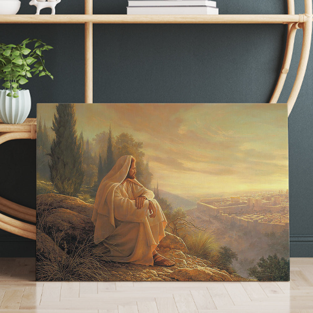 O Jerusalem is a painting by Greg Olsen Religious Jesus Canvas Prints And Poster