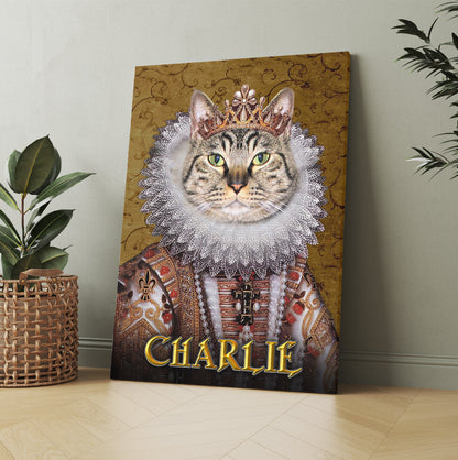 Personalized Cat The The Monarch Portrait Digital File Canvas Prints And Poster