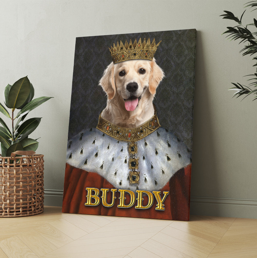 Personalized Dog Portrait The King Henry VII Digital File Canvas Prints And Poster