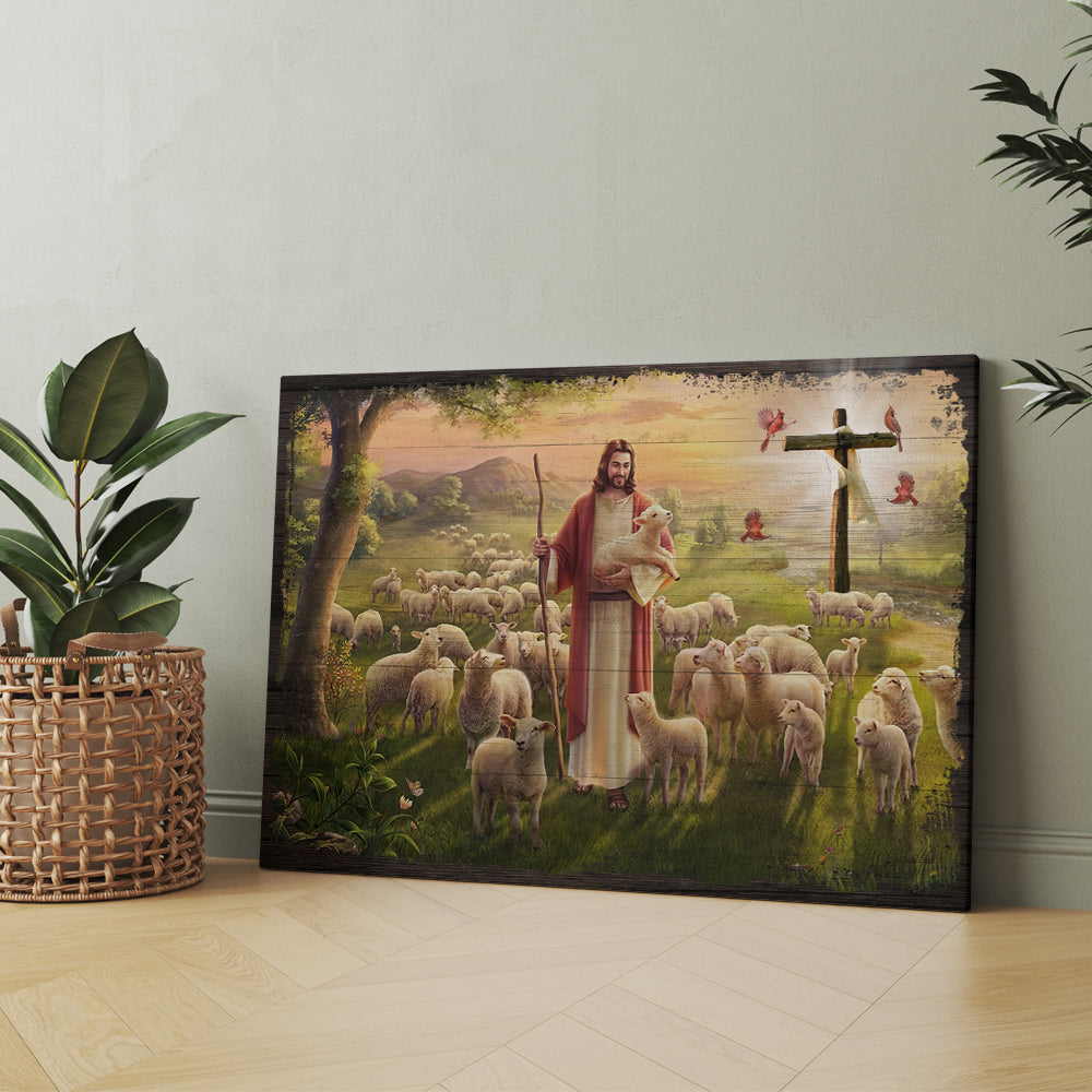 The Good Shepherd Jesus Christ Holy Lamb And Canvas Prints