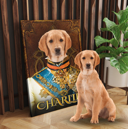 Personalized Dog The Prince Portraits Custom Dog Photo Portraits Digital File Canvas Prints And Poster