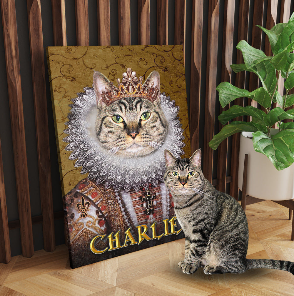 Personalized Cat The The Monarch Portrait Digital File Canvas Prints And Poster