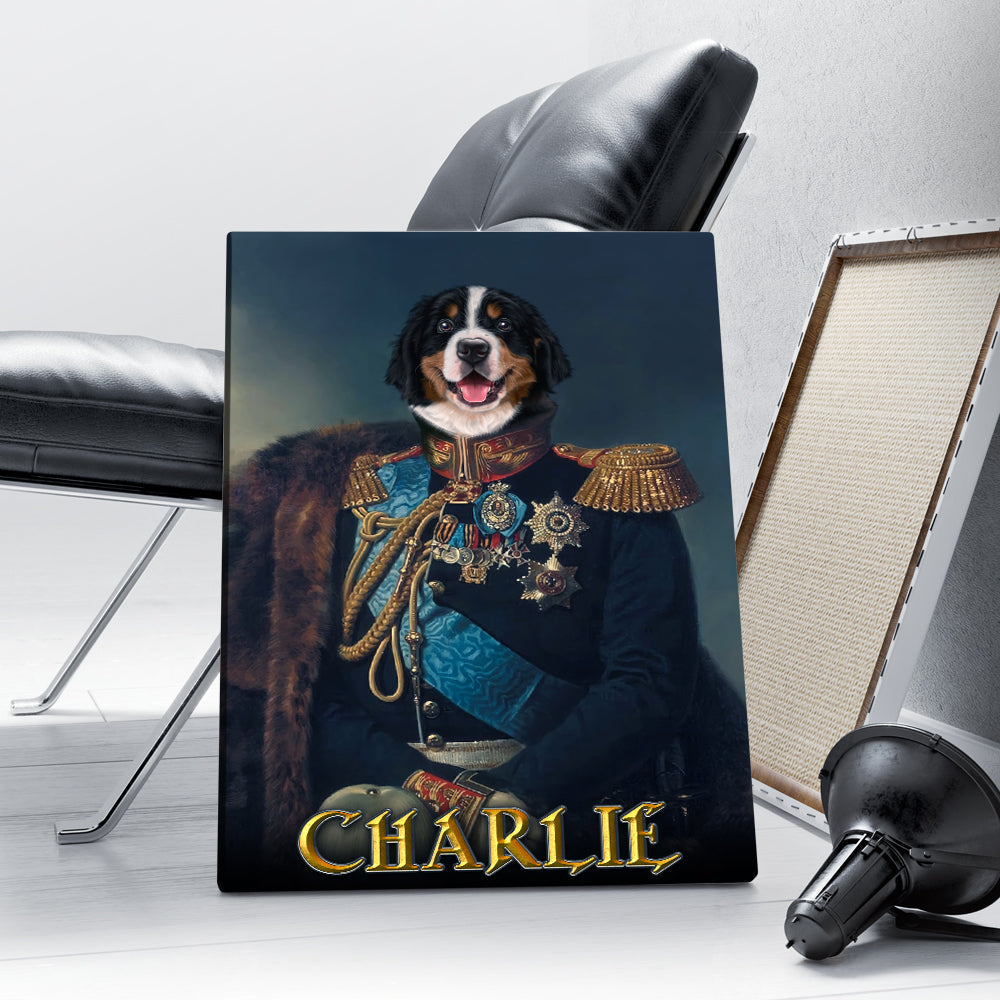 Personalized Dog The General Portraits Digital File Canvas Prints And Poster