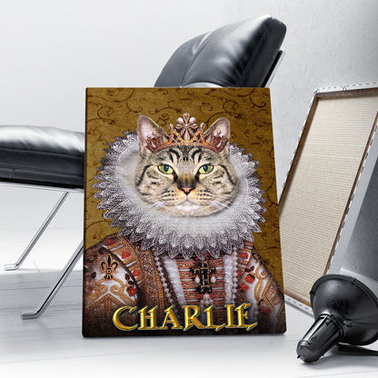 Personalized Cat The The Monarch Portrait Digital File Canvas Prints And Poster