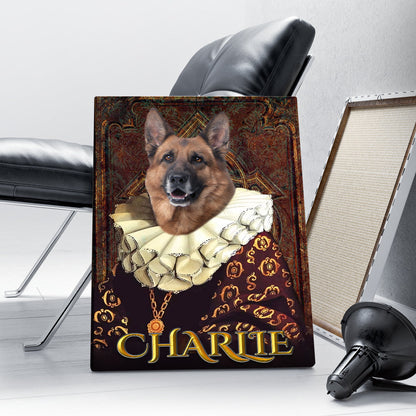 Personalized Dog The Duchess Portrait Digital File Canvas Prints And Poster