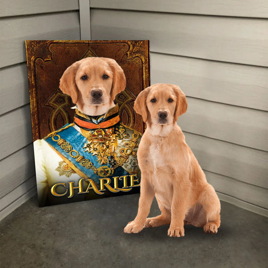 Personalized Dog The Prince Portraits Custom Dog Photo Portraits Digital File Canvas Prints And Poster