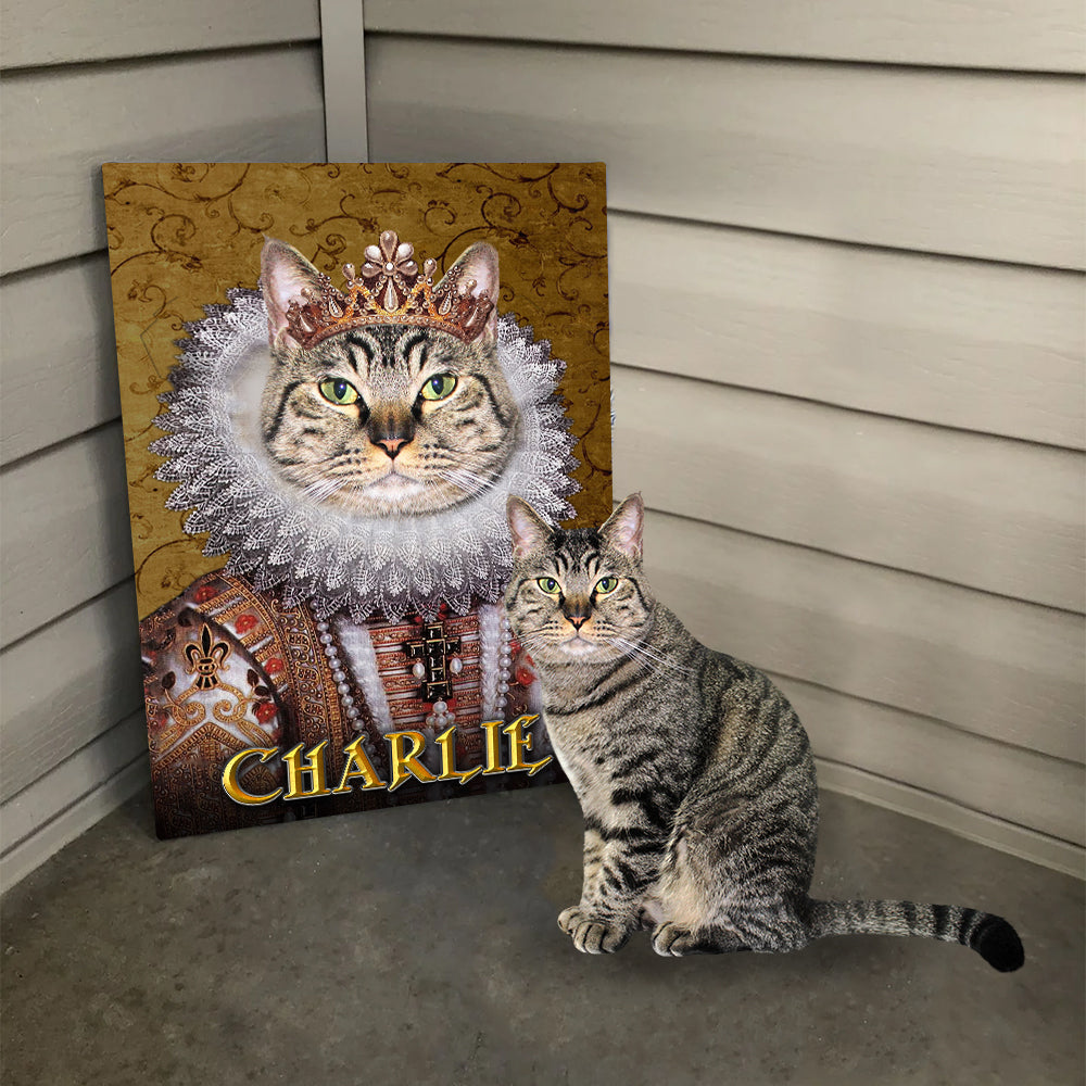 Personalized Cat The The Monarch Portrait Digital File Canvas Prints And Poster