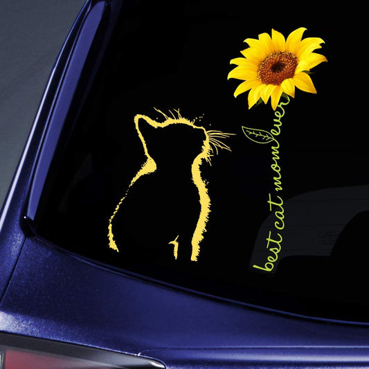 Best Cat Mom Ever Sticker Decal