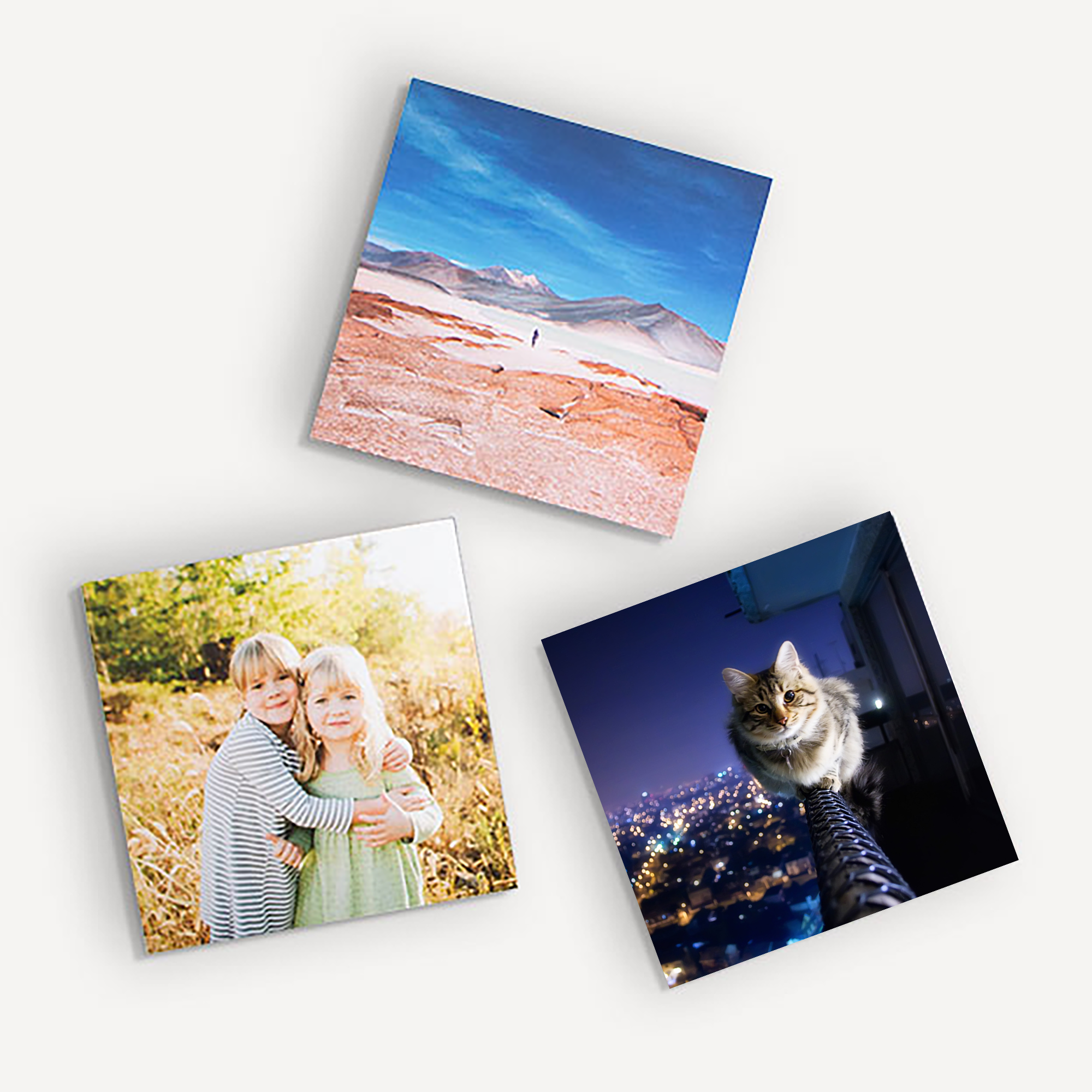 6-Pack 8x8 Custom Photo Prints Mix Tiles, Photo Tiles Not Canvas,  Personalized Photo Board Wall Prints, Collage Wall Art Picture Gifts for  Family and