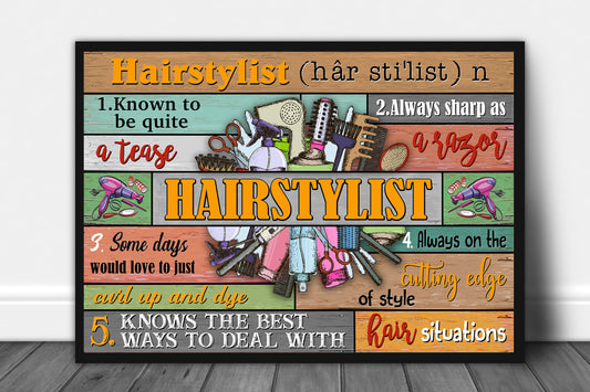 5 Hairstylist Standard Poster