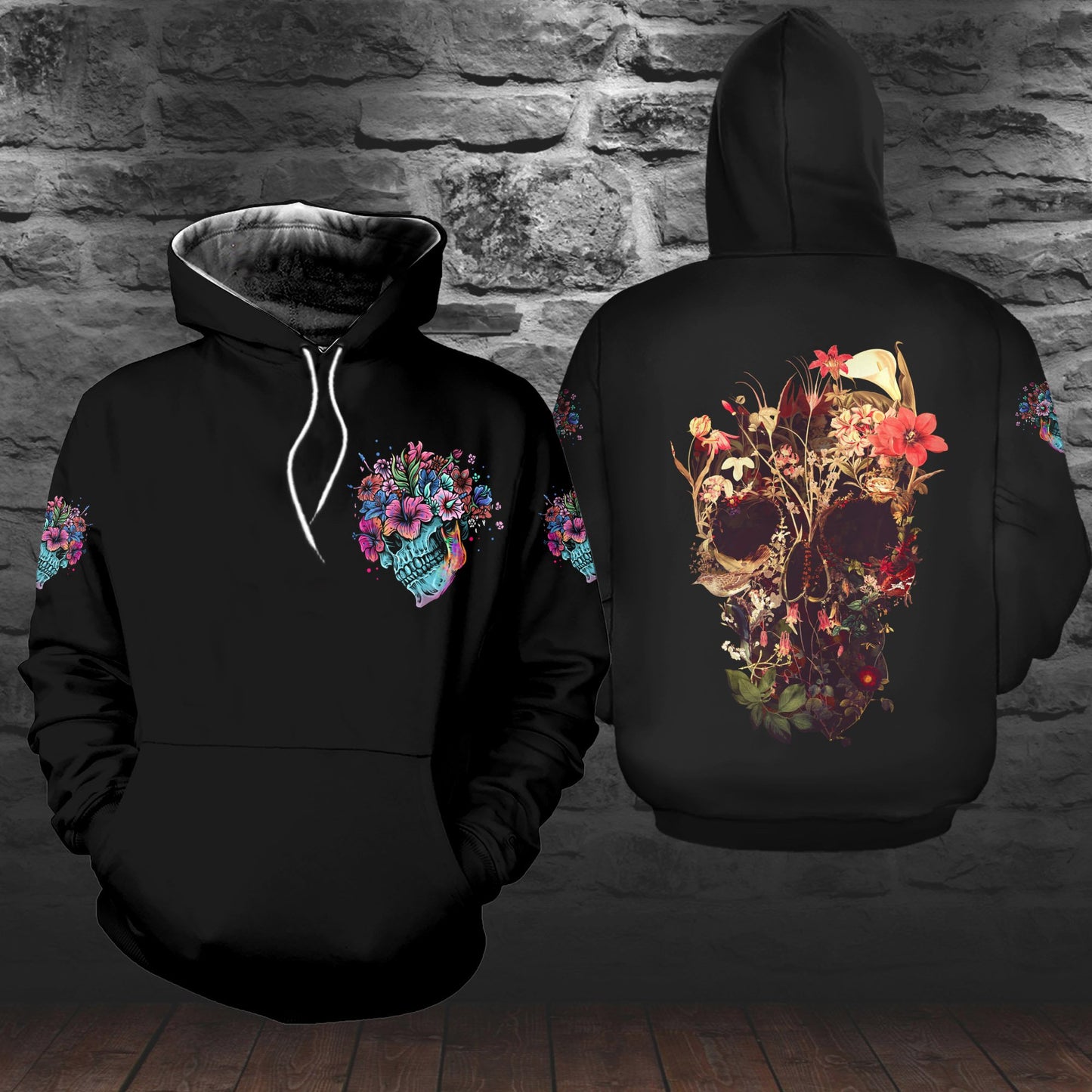 Bloom Skull All Over Print