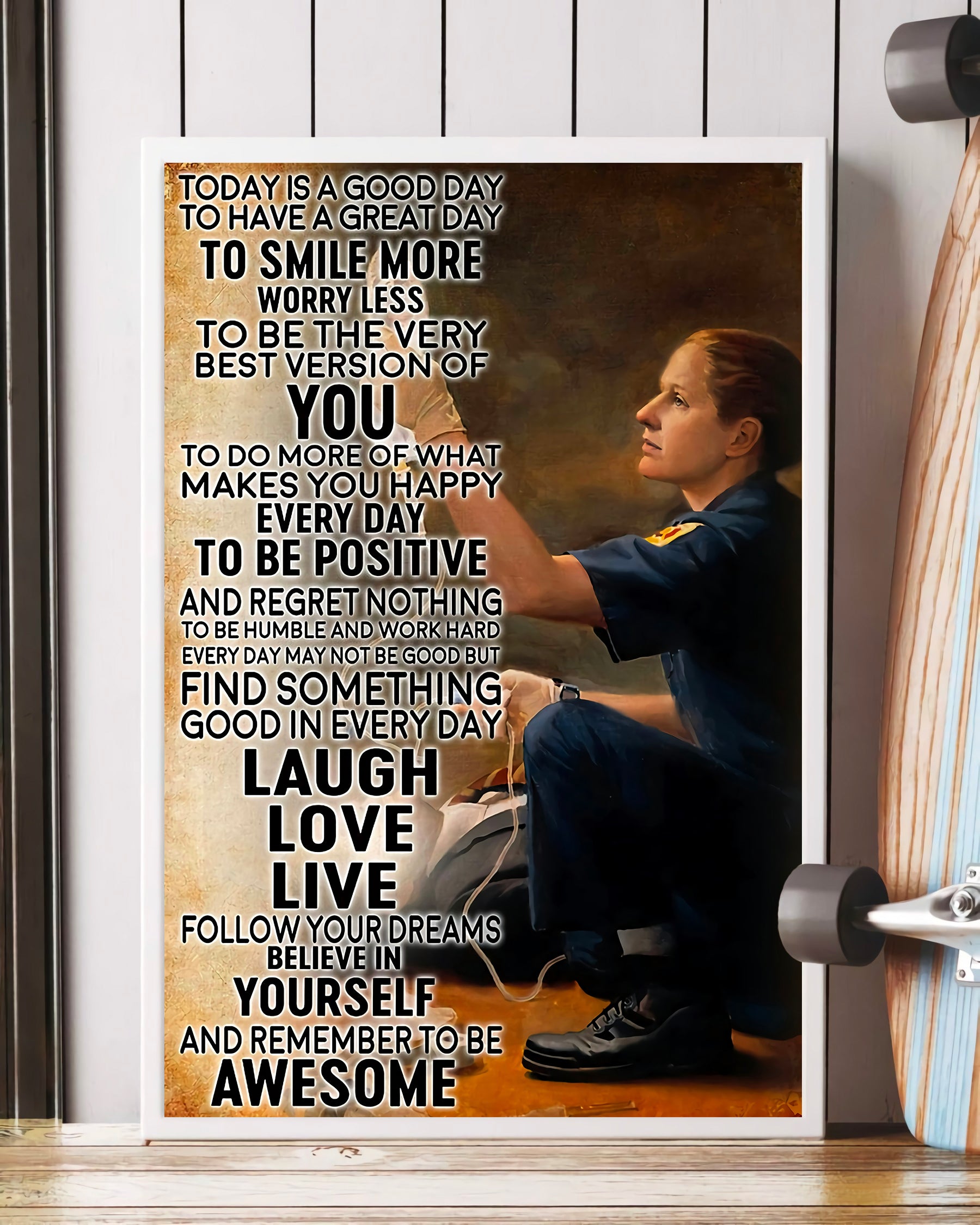 Today is a good day to have a great day to smile more worry less to be the very best version of you Standard Poster