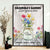 Personalized Grandma's Garden Custom Birth Month Flower Family Love Grows Here Poster Canvas