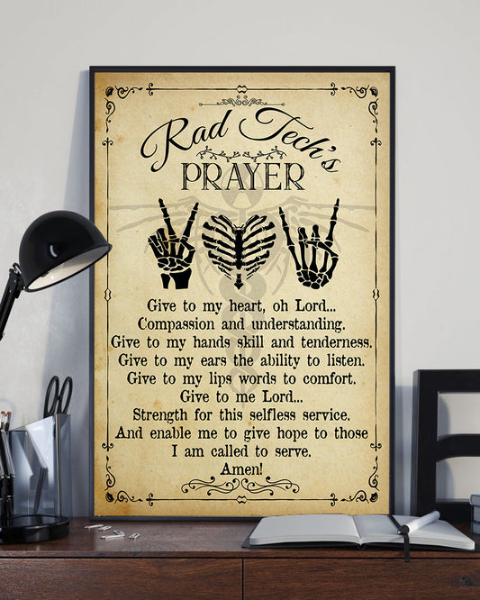 Rad Tech's Prayer Standard Poster