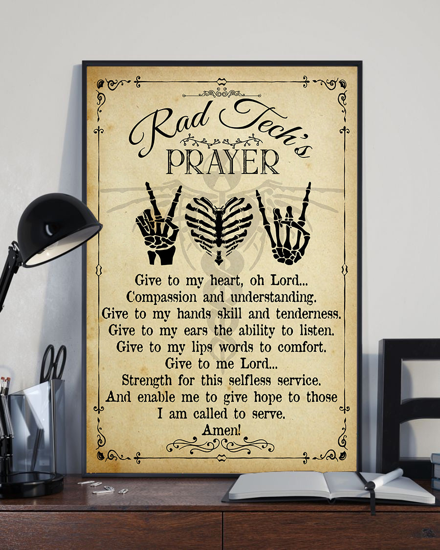 Rad Tech's Prayer Standard Poster