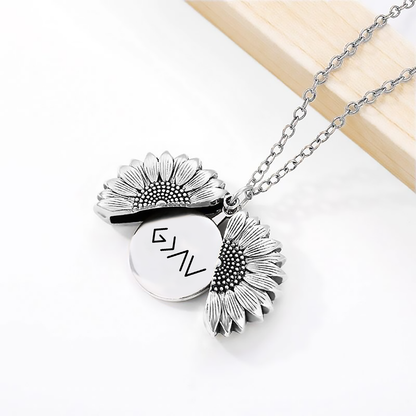 God is Greater Than the Highs and Lows Flower Necklace