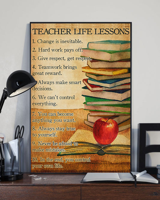 Teacher Life Lessons Standard Poster