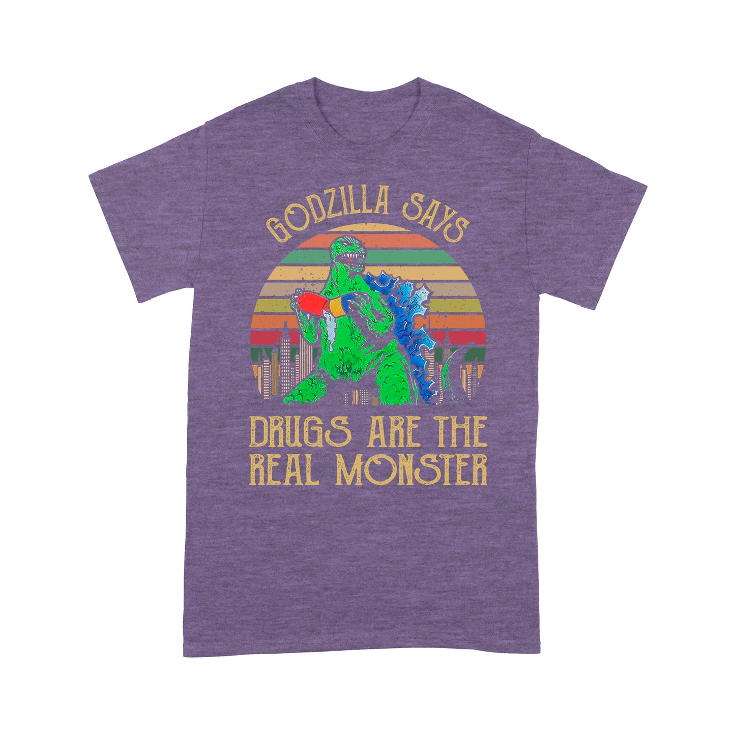 Godzilla says drugs are the real monster Premium T-shirt