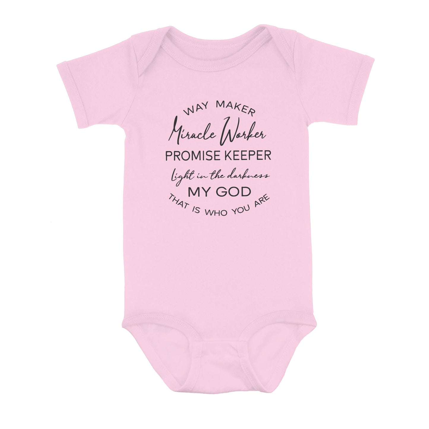 Way Maker Miracle Worker Promise Keeper My God, Spiritual, Christian, Religious, Gift for Friend, Way Maker Baby Onesie