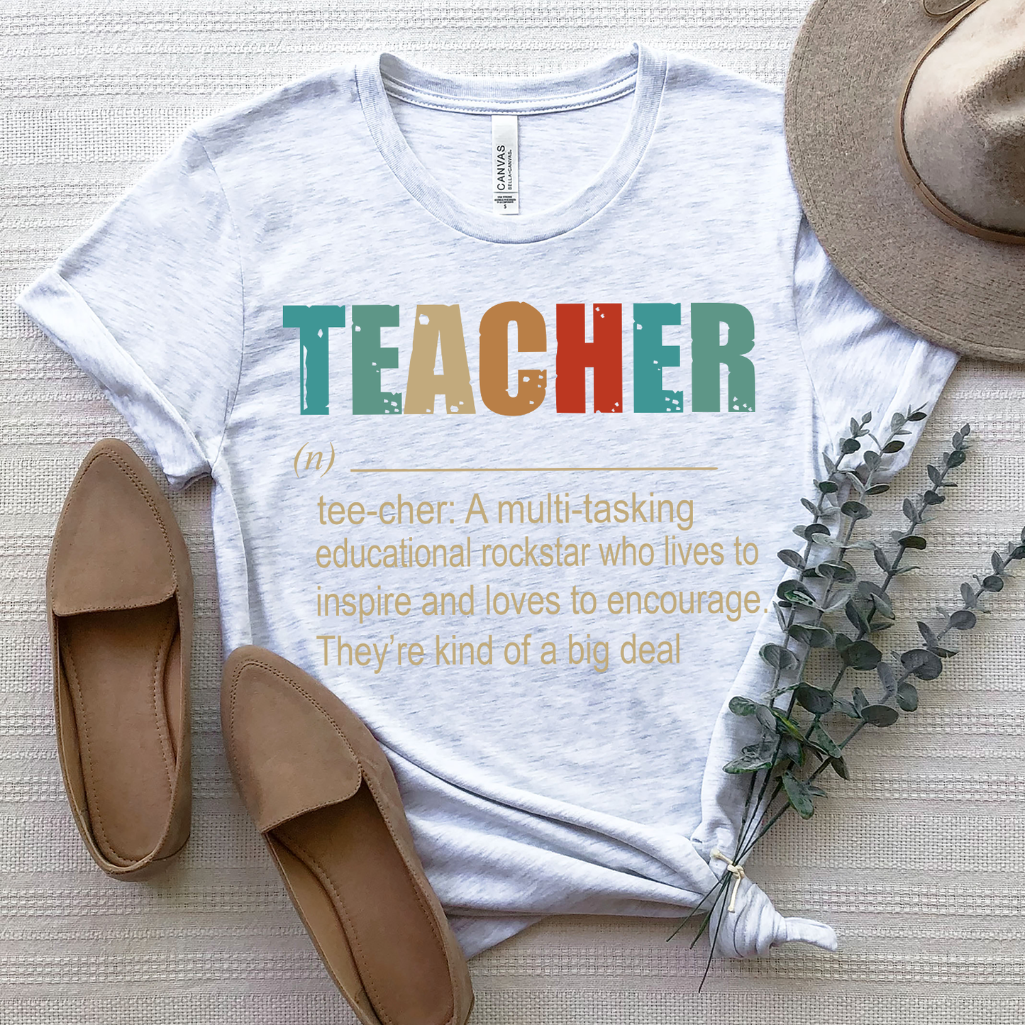 Teacher A Multitasking Educational Rockstar Who Lives To Inspire Ang Loves To Encourage They’re Kind Of A Big Deal T-shirt