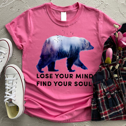 Bear Camping Lose Your Mind Find Your Soul T-Shirt