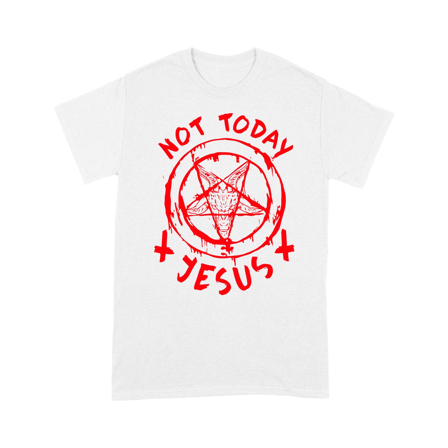 not today Jesus - Satan symbol Premium T-shirt