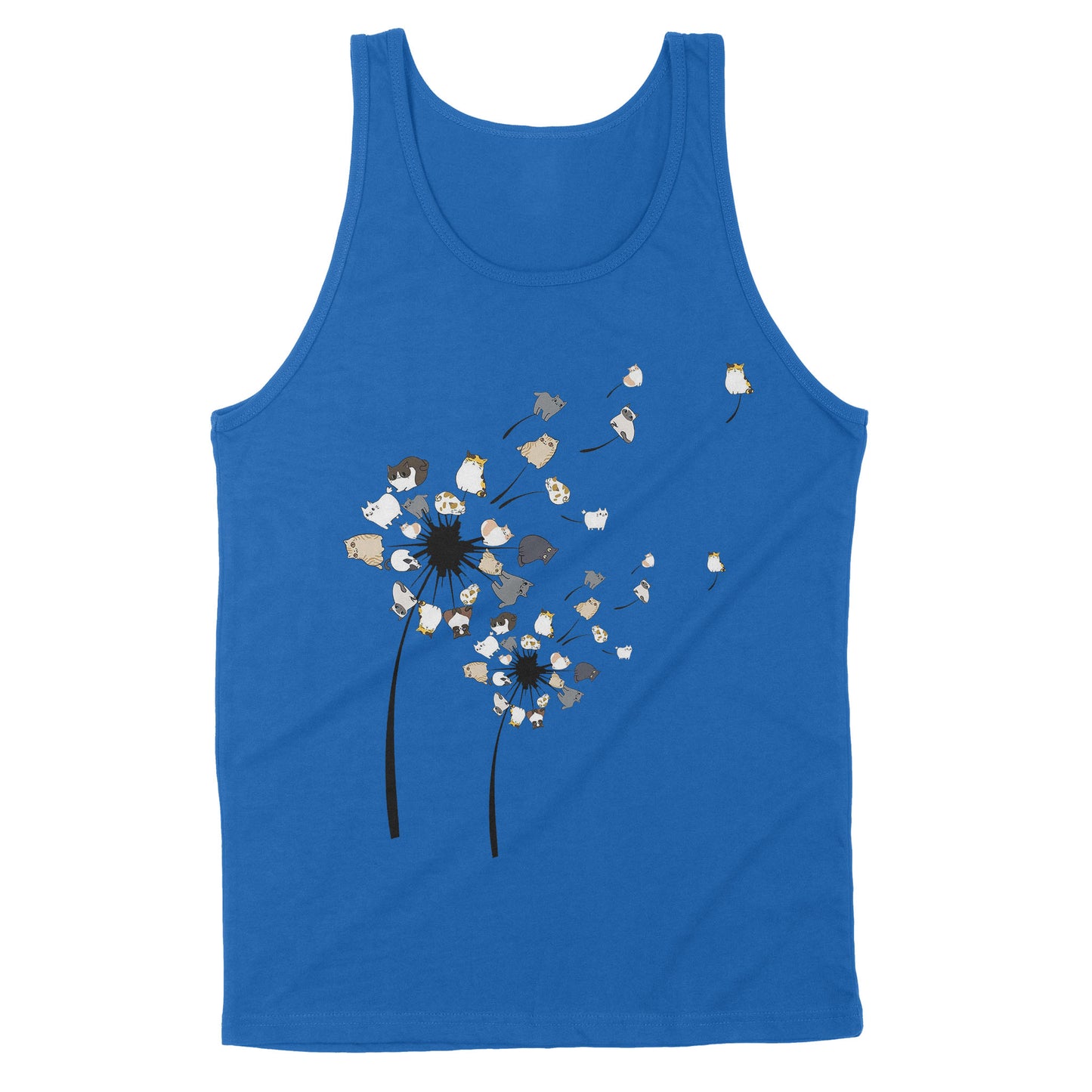 Dandelion Cats Flower Colorful Pet Cat Standard Tank