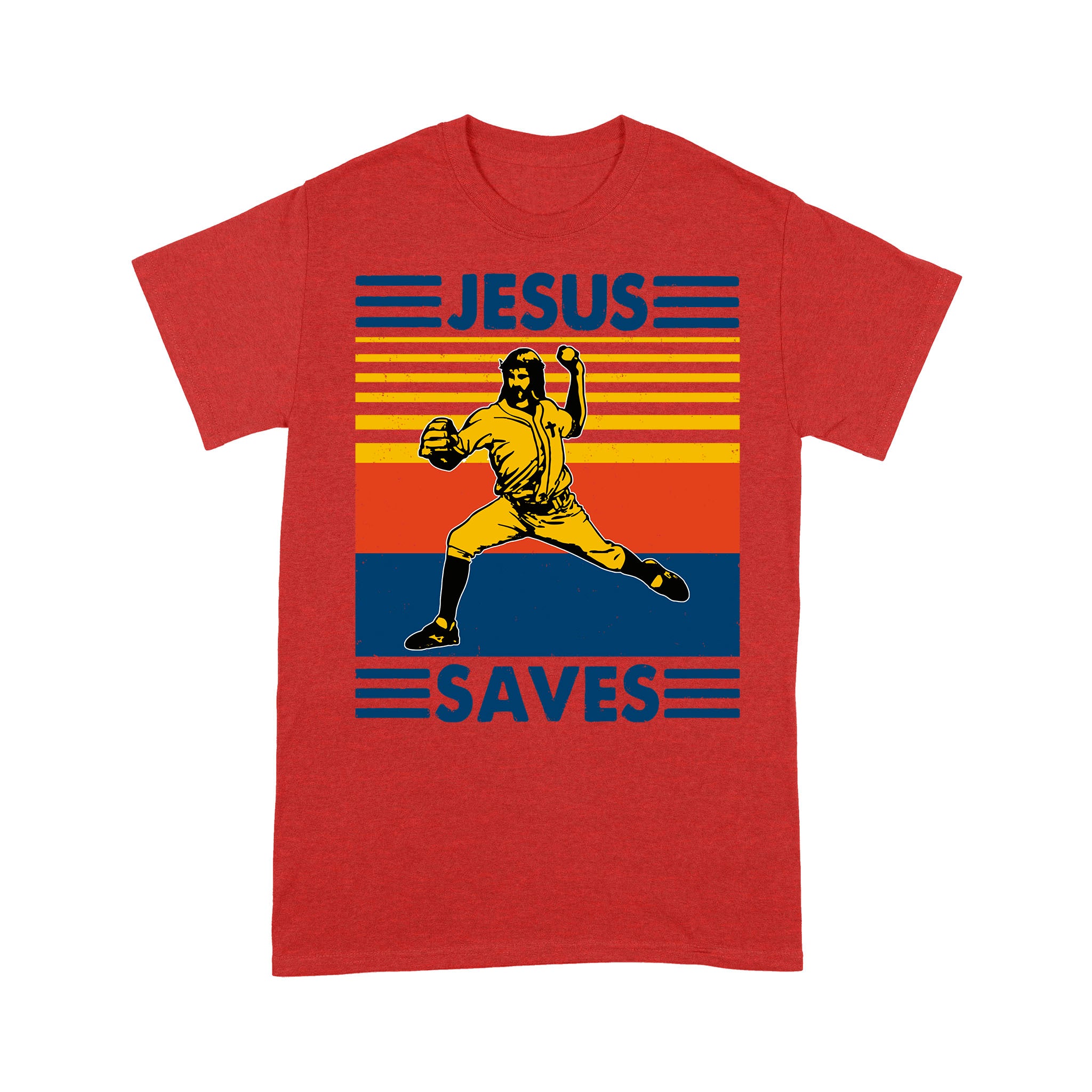 Clothing86 Jesus Saves Funny Vintage Baseball Shirt, Jesus Vintage Shirt, Jesus Funny Shirt, Baseball Gift Shirt, Baseball Vintage Shirt