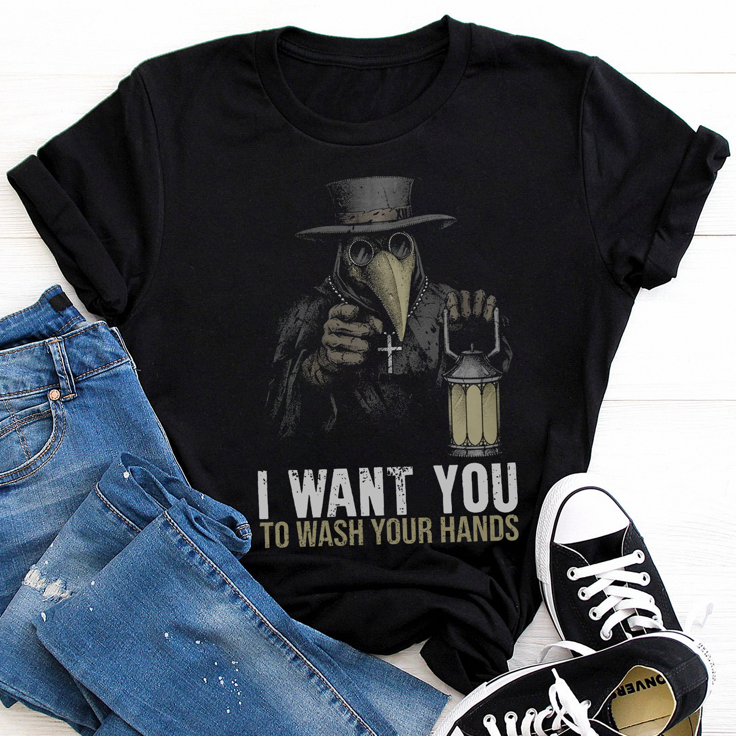 Plague doctor i want you to wash your hands T-Shirt