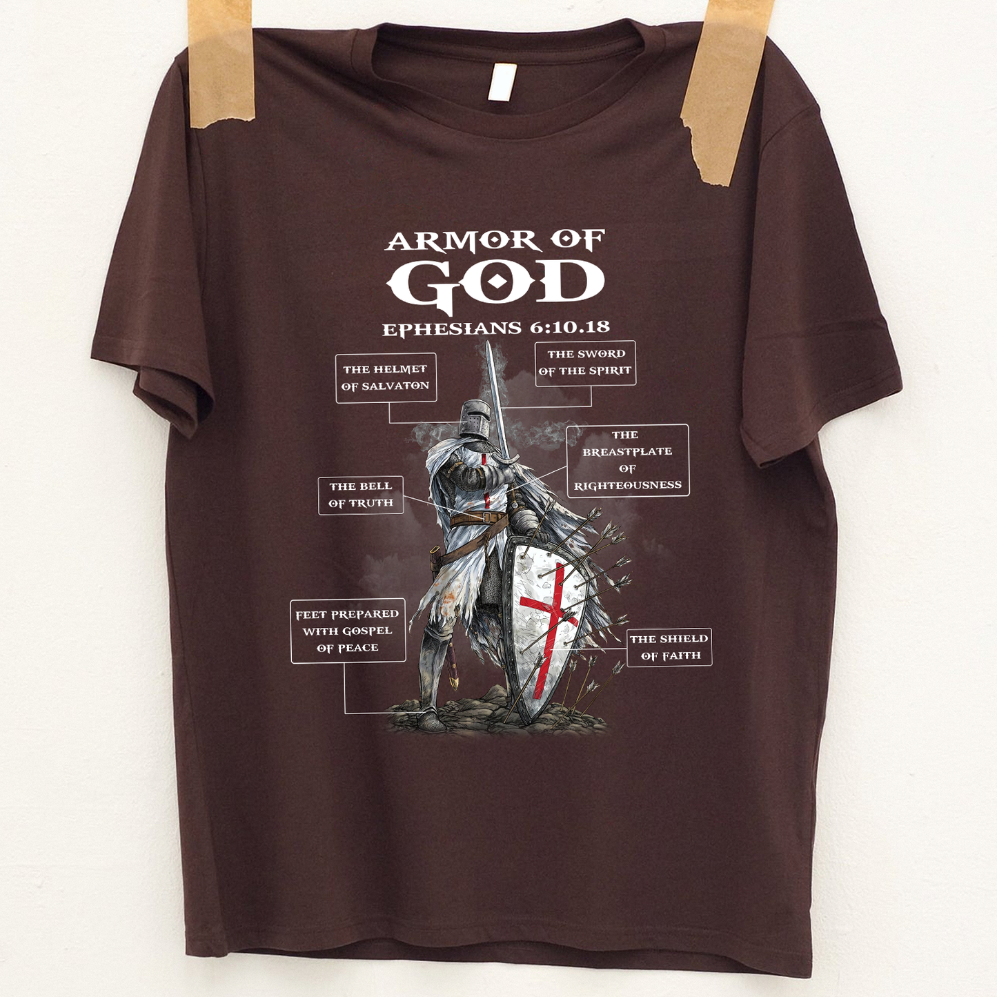 Armor of God Bible Study on Ephesians 6:10-18 T-Shirt