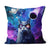 Galaxy Cat All-over Print Suede Throw Pillow