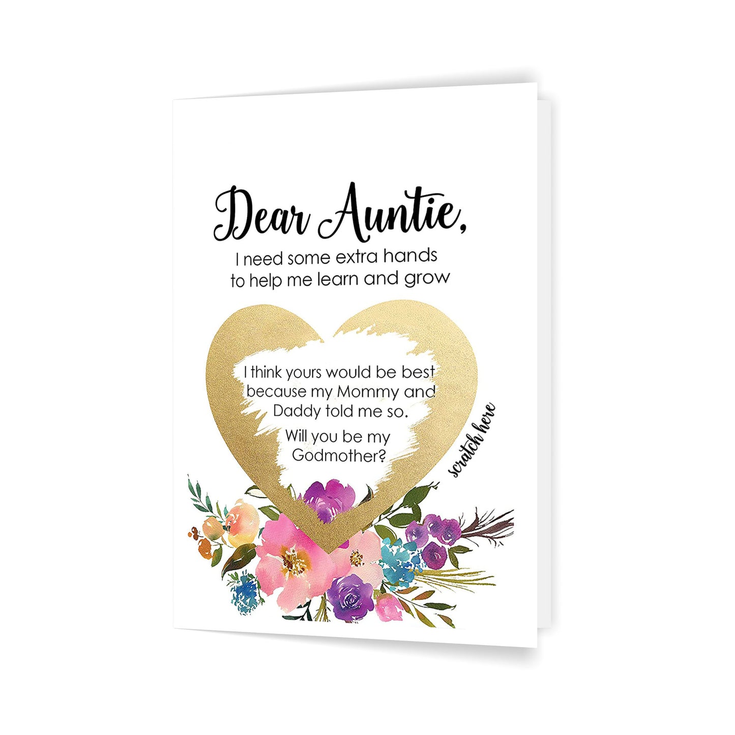 Dear Auntie 5x7 Folded Card