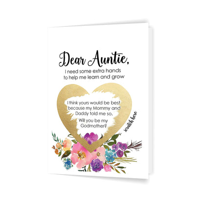 Dear Auntie 5x7 Folded Card