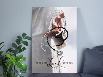 God's Hand Nurse Lord Send Me Poster