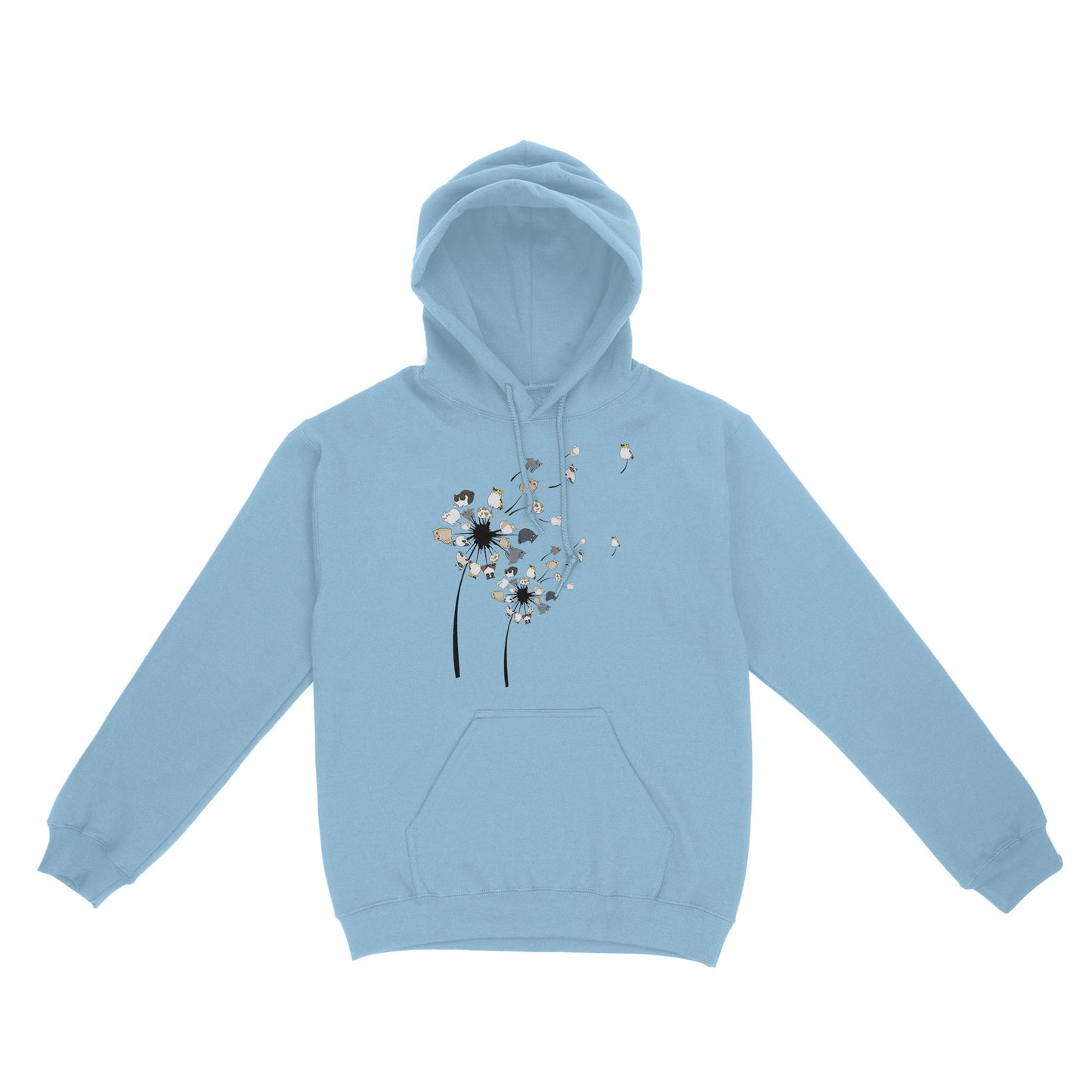 Dandelion Cats Flower Colorful Pet Cat Standard Hoodie