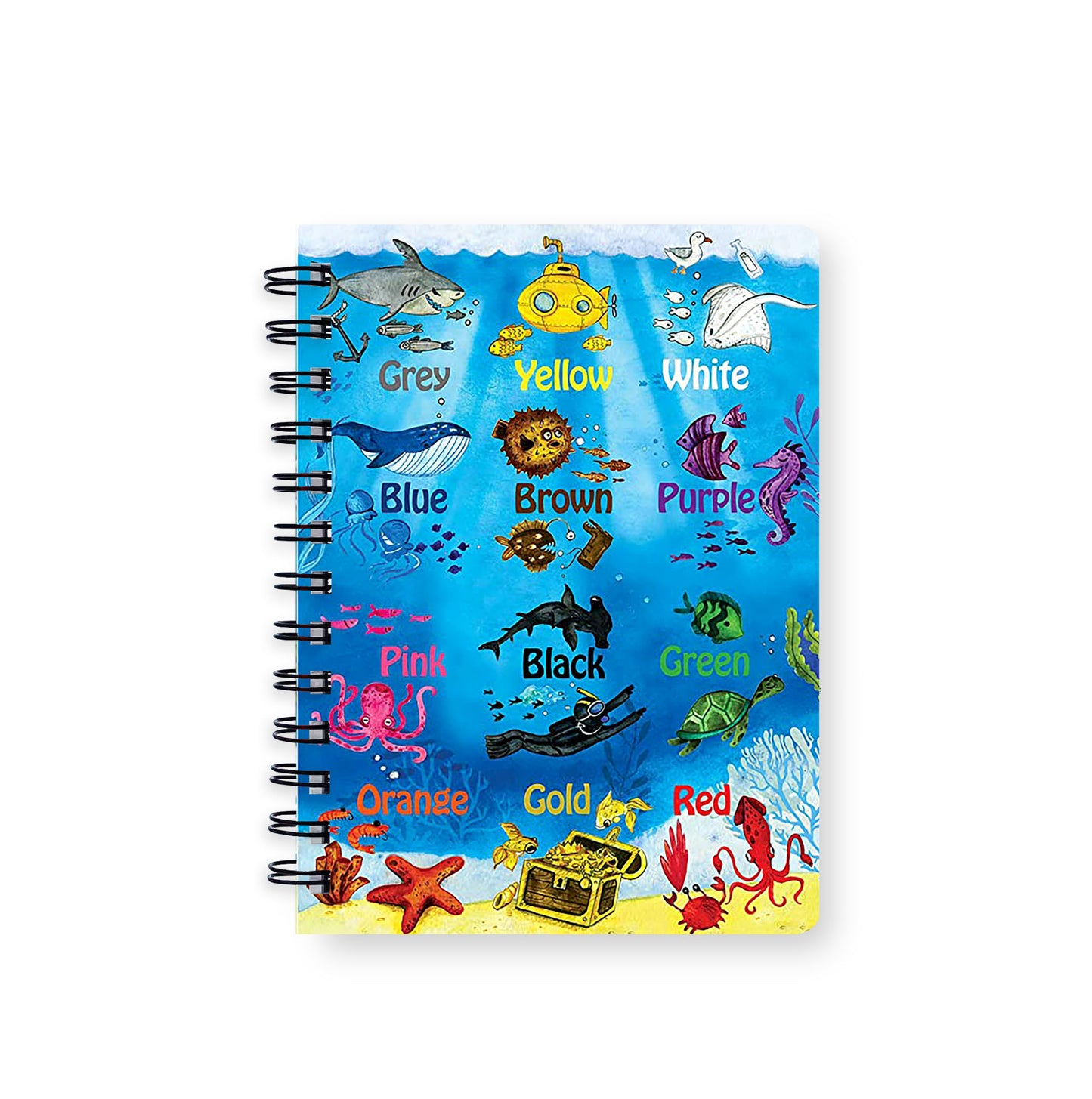 English Sea animals colors Spiral Journal