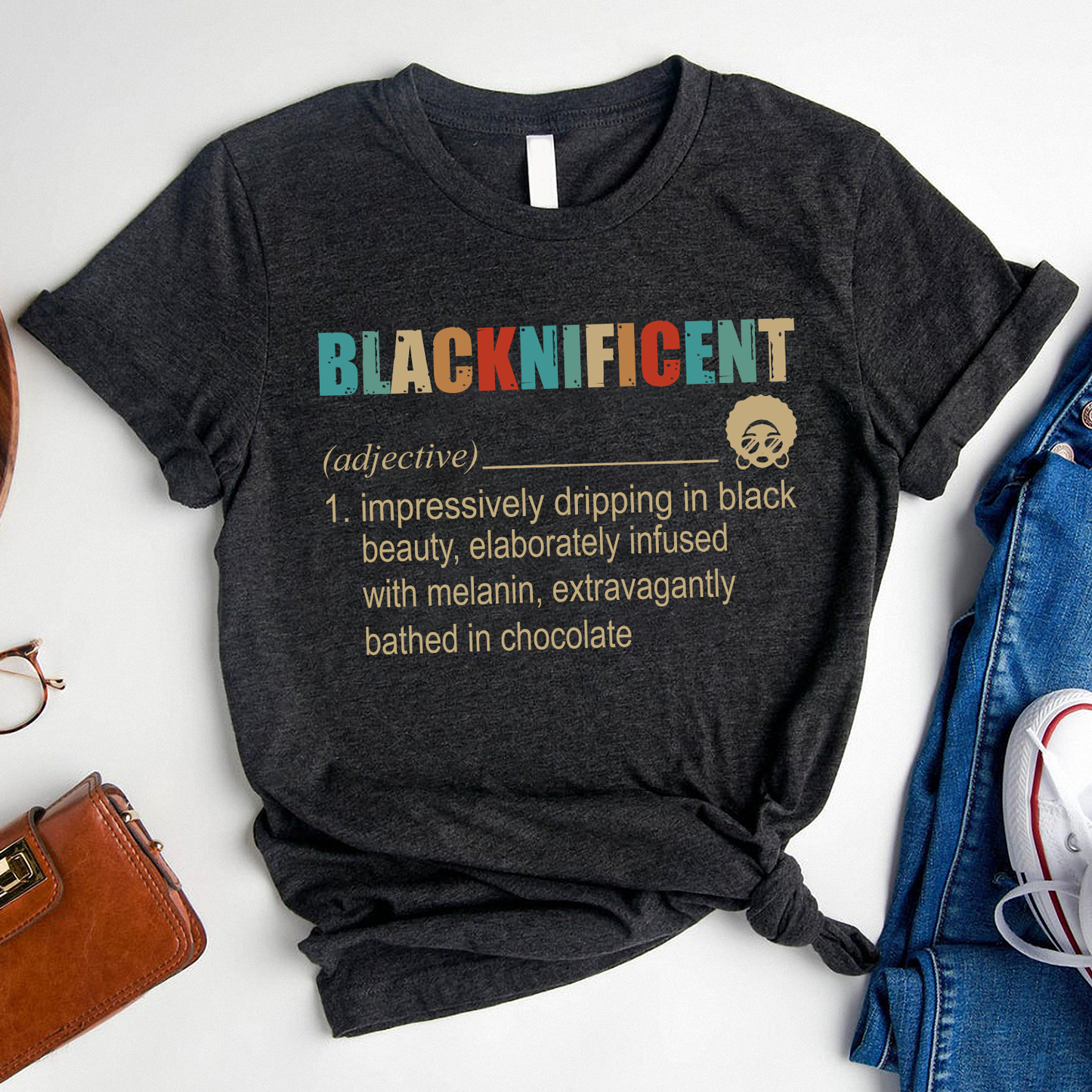 Blacknificent Black Beauty Chocolate Standard T-Shirt