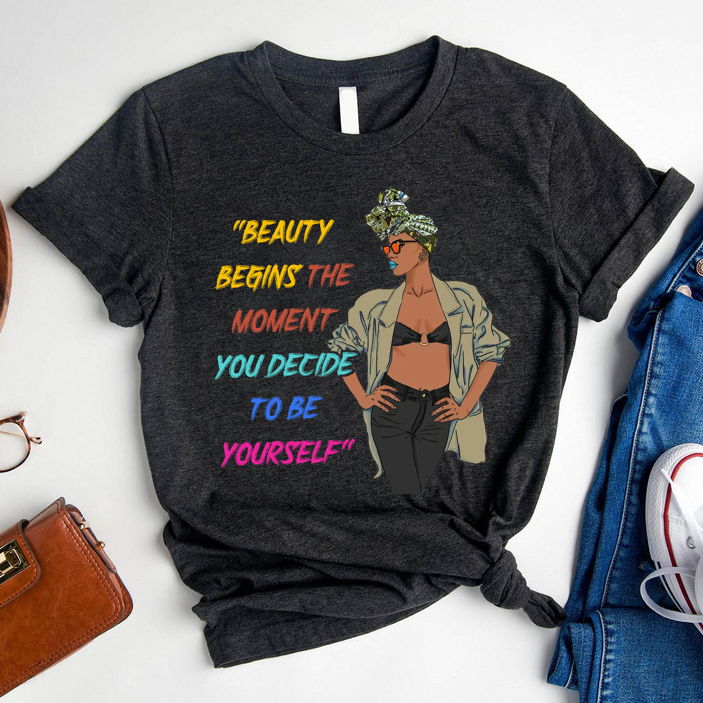 Beauty begins the moment you decide to be yourself Standard T-Shirt