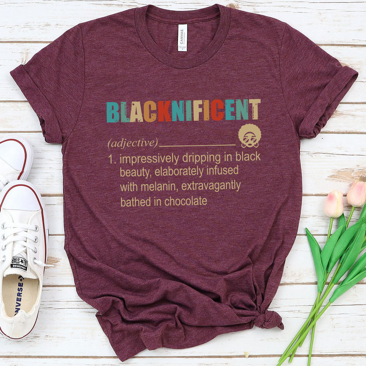 Blacknificent Black Beauty Chocolate Standard T-Shirt