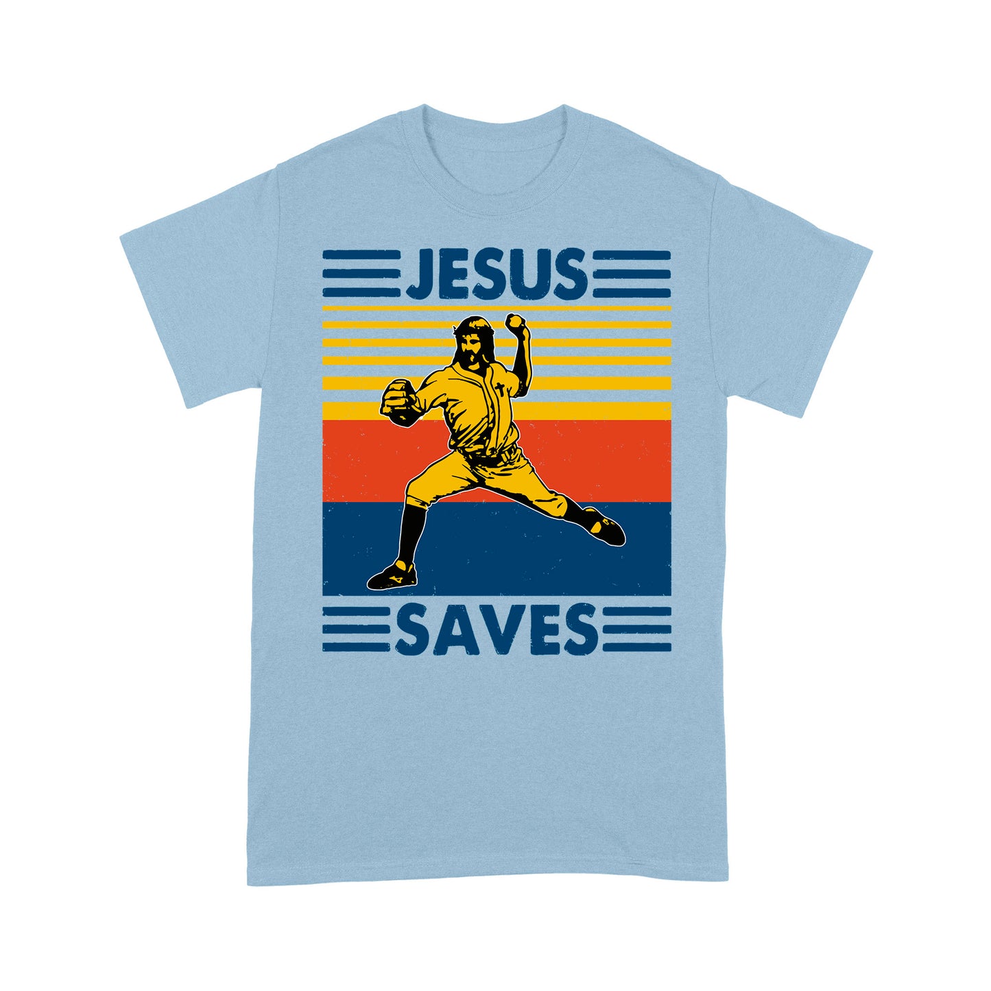 Jesus Saves Funny Vintage Baseball Standard T-Shirt