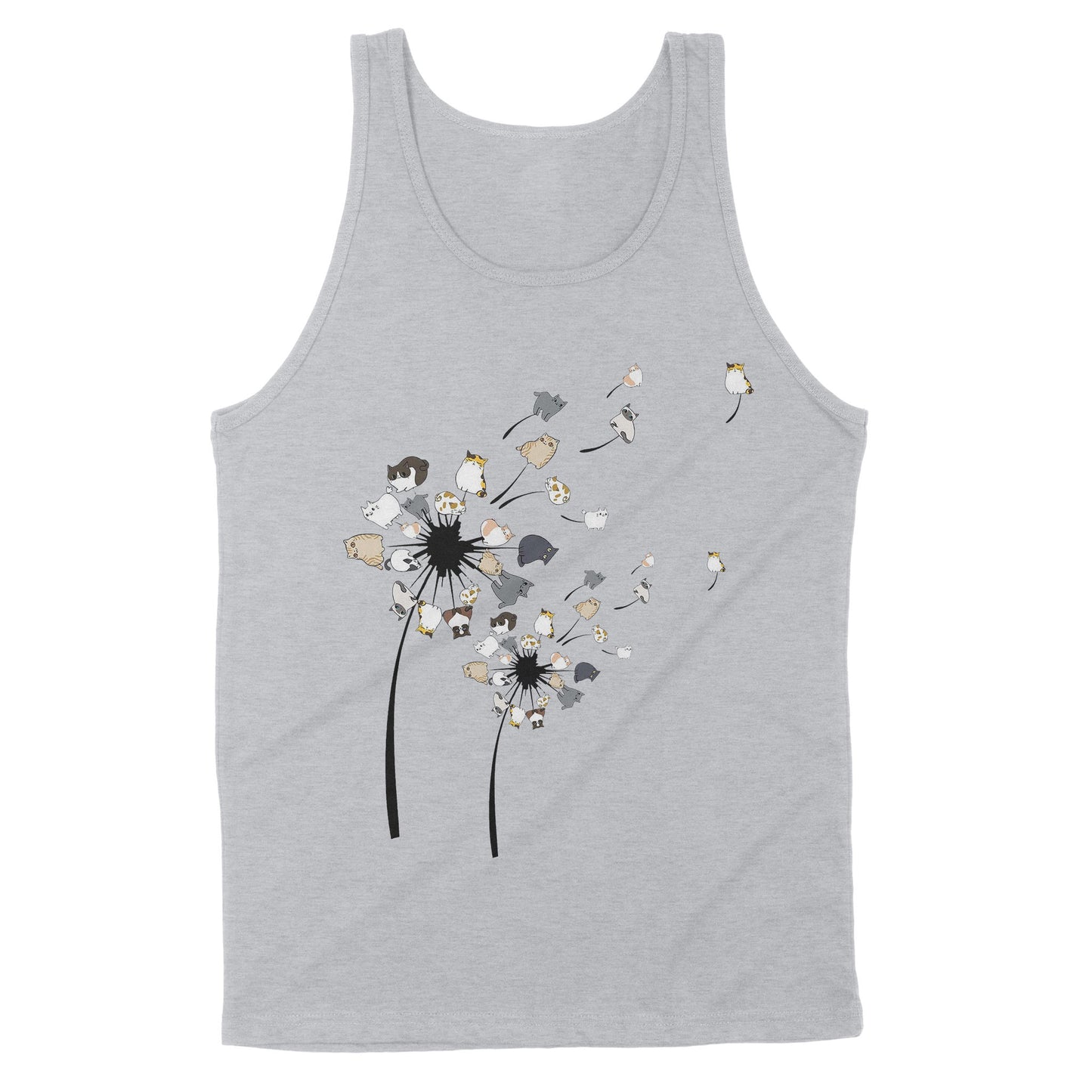 Dandelion Cats Flower Colorful Pet Cat Standard Tank