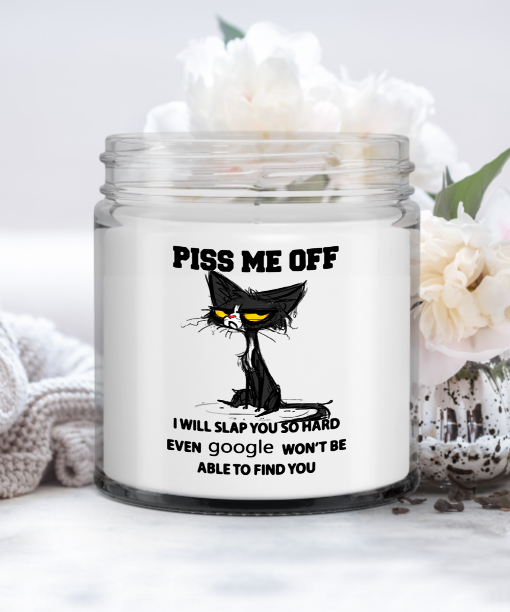 Piss Me Off Cat Funny Candle - Viralcitron