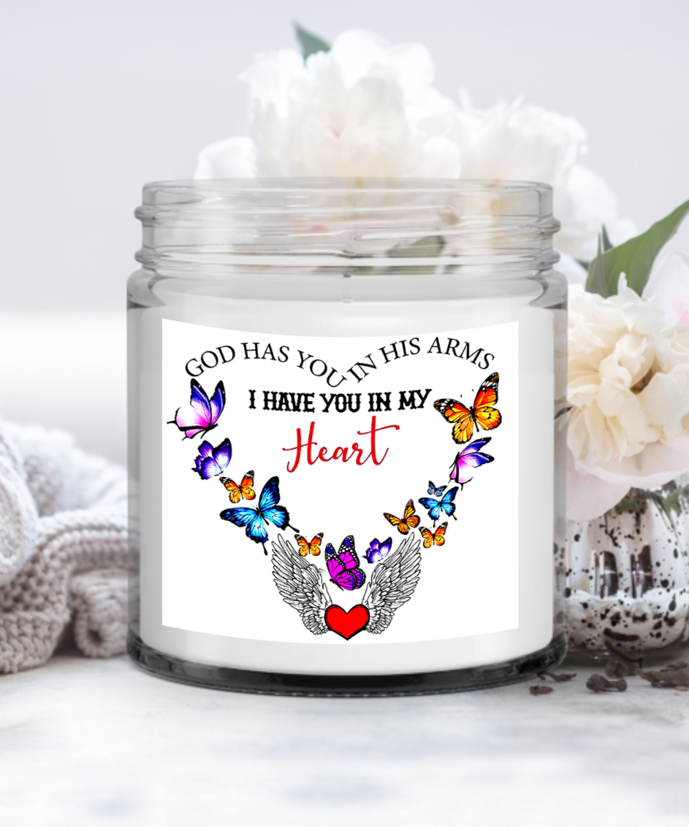God Has You In His Arms I Have You In My Heart Candle