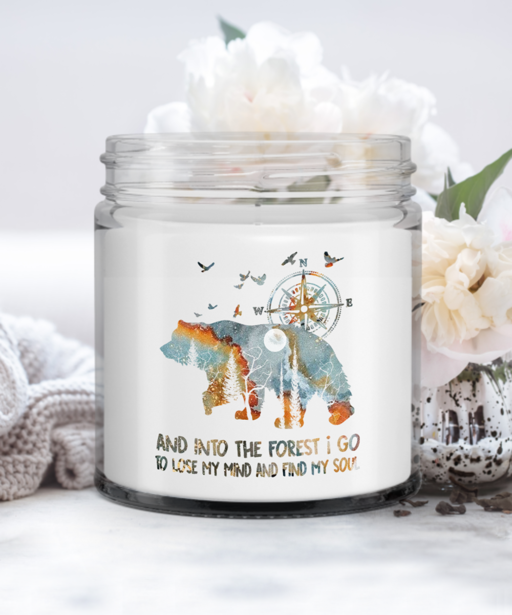 Bear Camping Candle