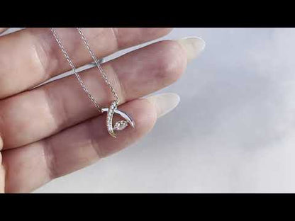 To My Wife Wishbone Dancing Necklace