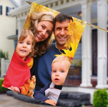 Personalized Photo Upload House Flag