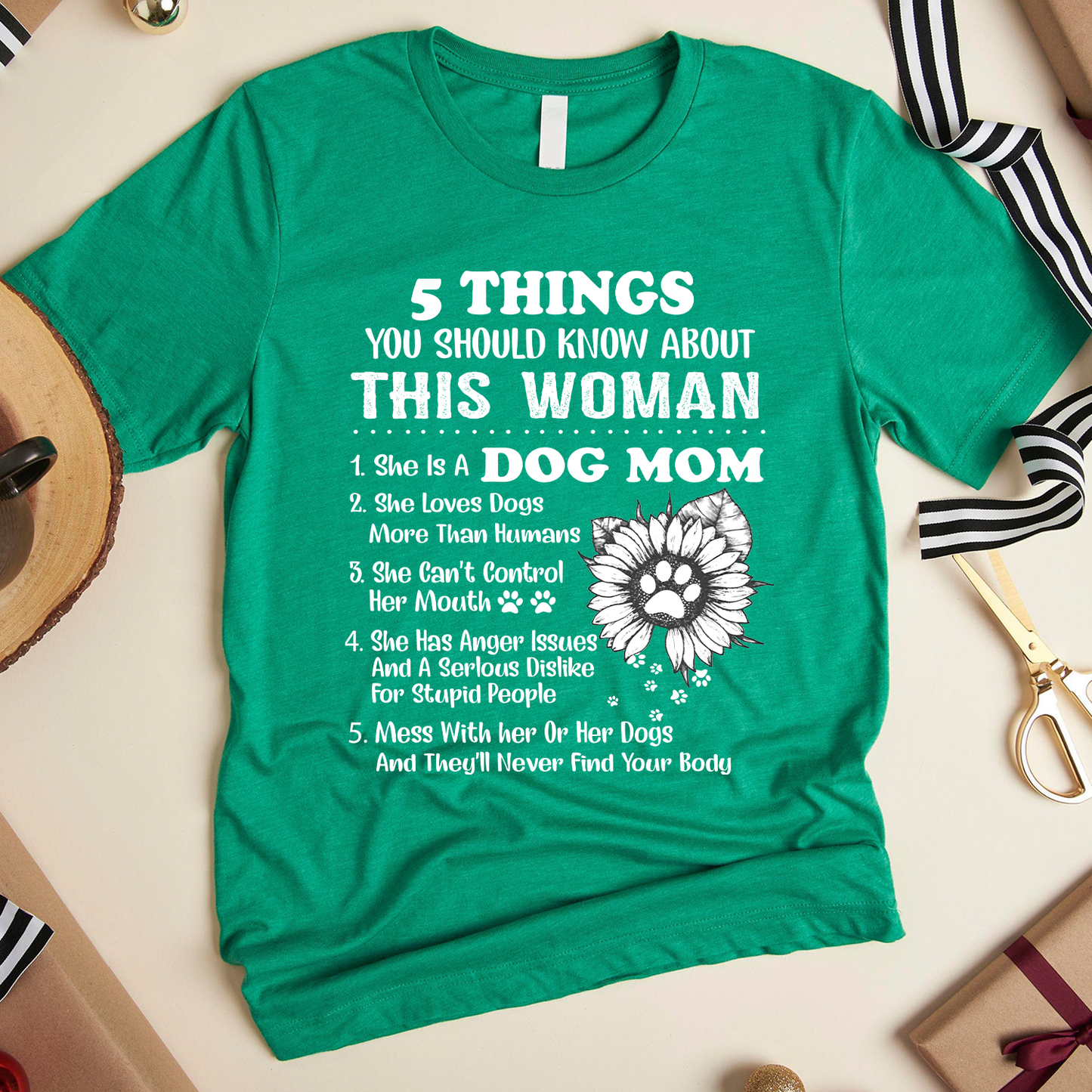 5 Things You Should Know About This Woman Dog Mom Standard T-Shirt