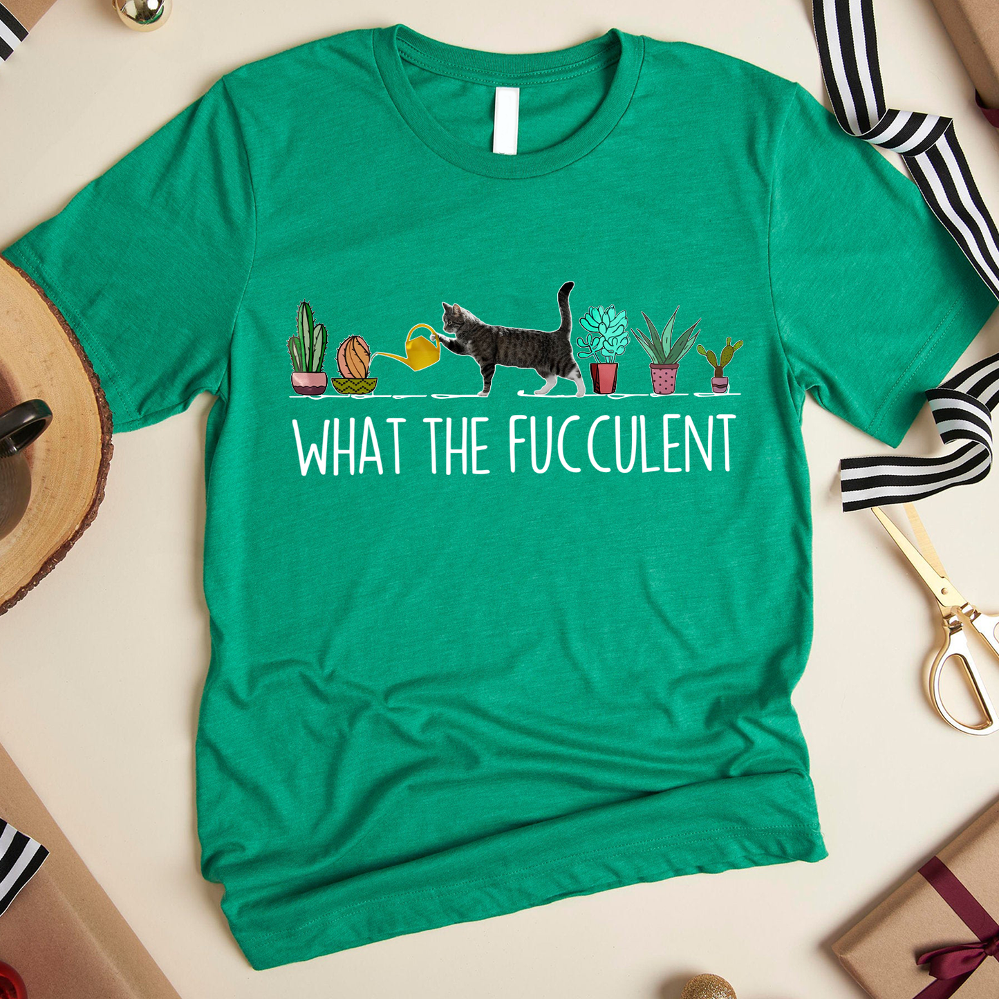 Cat Plants What The Fucculent Standard T-Shirt