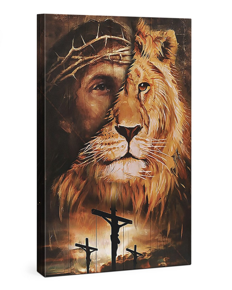 Matte Canvas (1.25") Jesus Lion