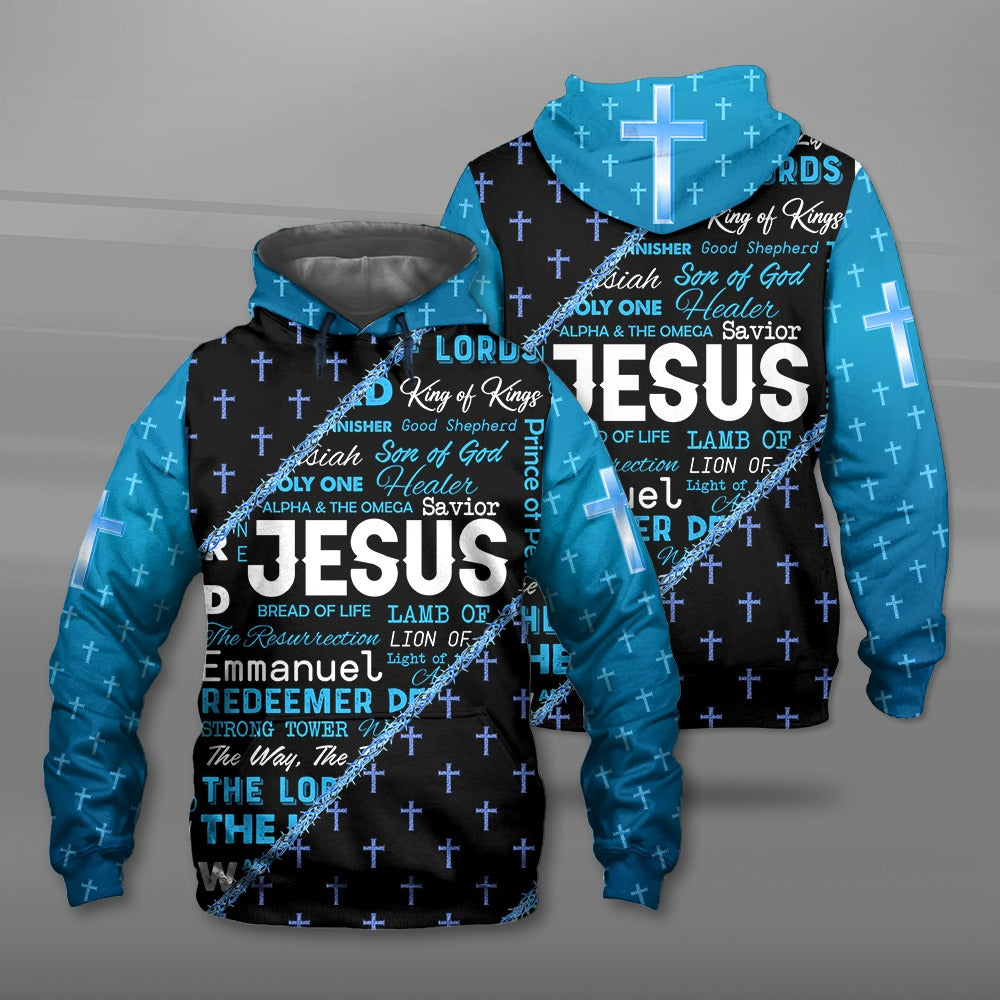 Jesus Bread Of Life Alpha And The Omega Jesus The Way The Truth And The Life Jesus Quotes 3D All Over Print Hoodie And Sweatshirt